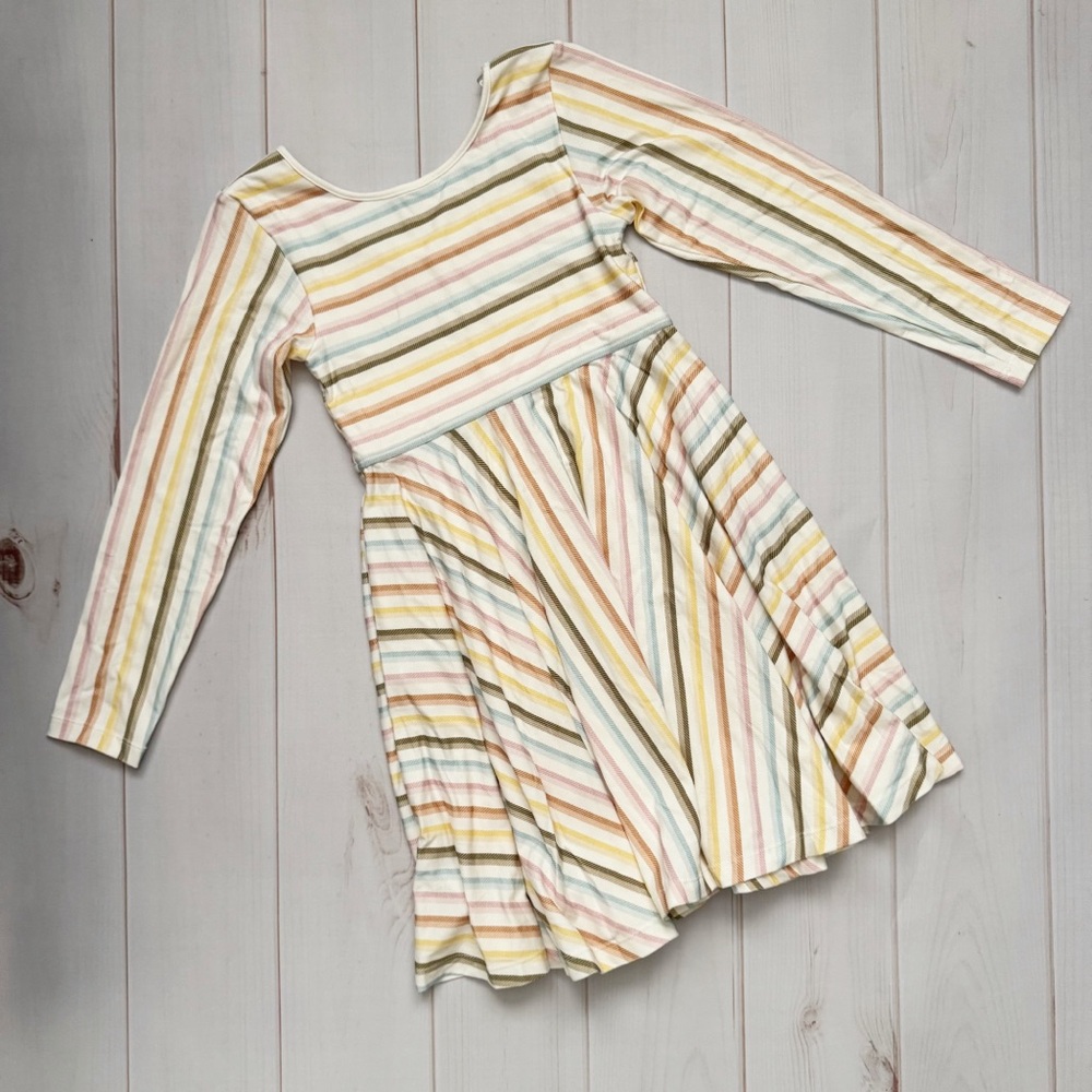 NWT Omi Jo Autumn Rainbow Empire Dress